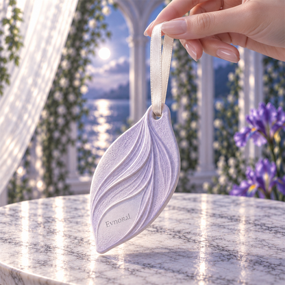 Evnoral Iris Leaf Scent Stone fragrance ritual view