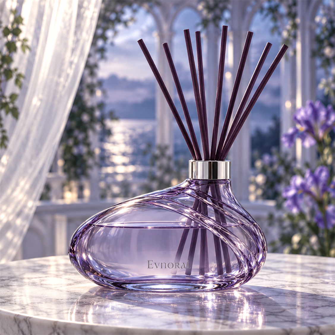 Evnoral Twilight Reed Diffuser fragrance ritual view